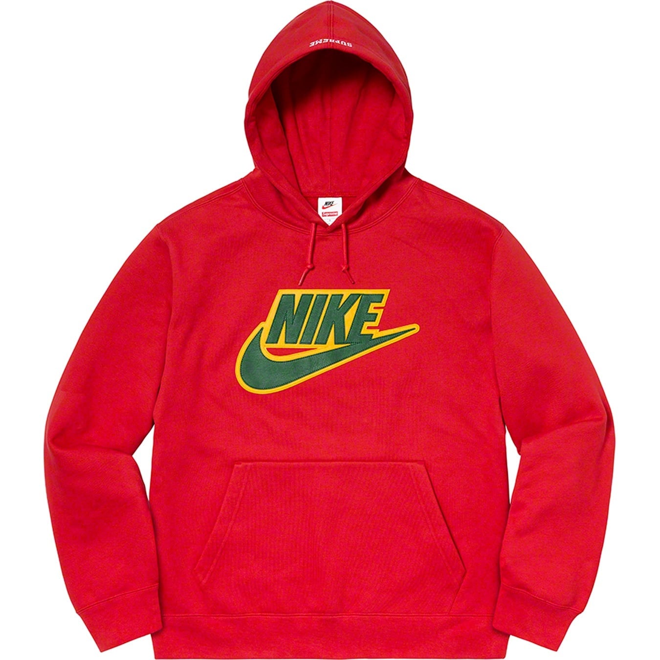 Supreme®/Nike® Leather Appliqué Hooded Sweatshirt view 3